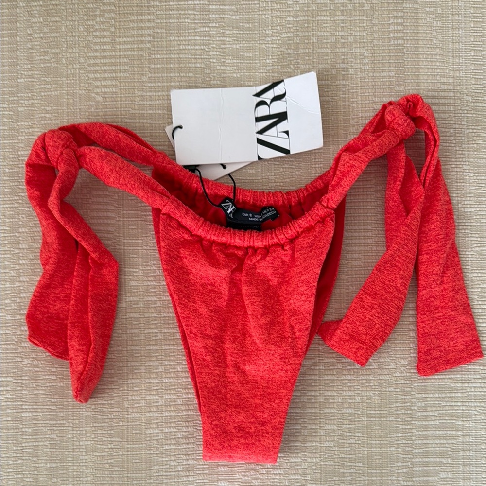 Zara Vibrant Red Swim Bottom